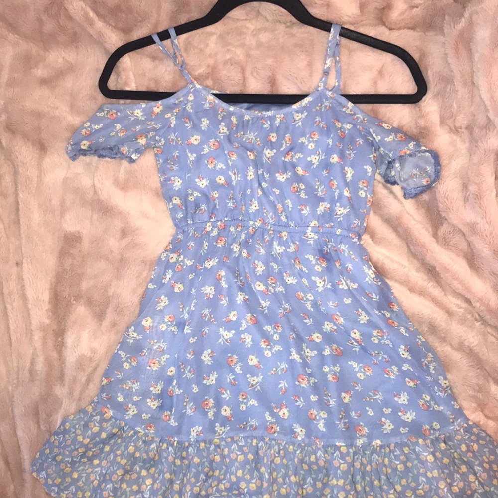 Floral off the shoulder dress for kids